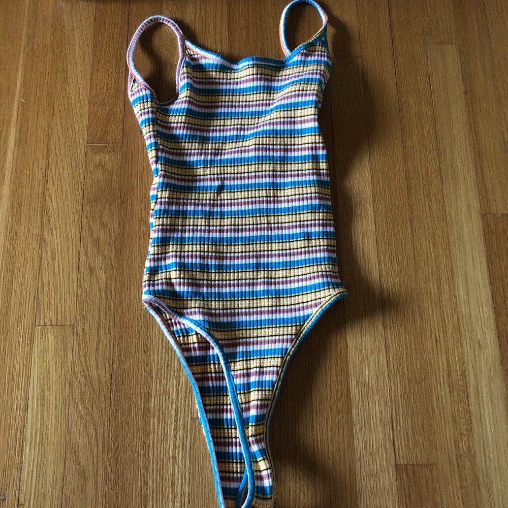 Knit ribbed bodysuit